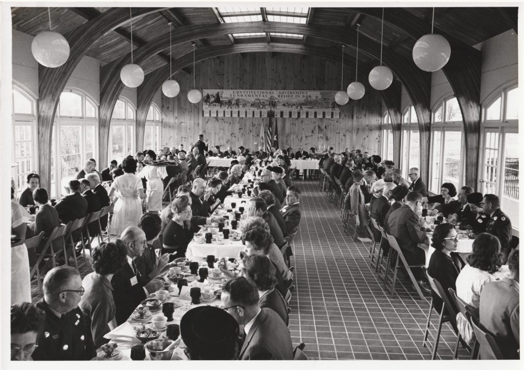 Grand opening banquet in the Martha Washington building.