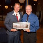 CEO David Harmer give the American Patriot Award to recipient Don Ward