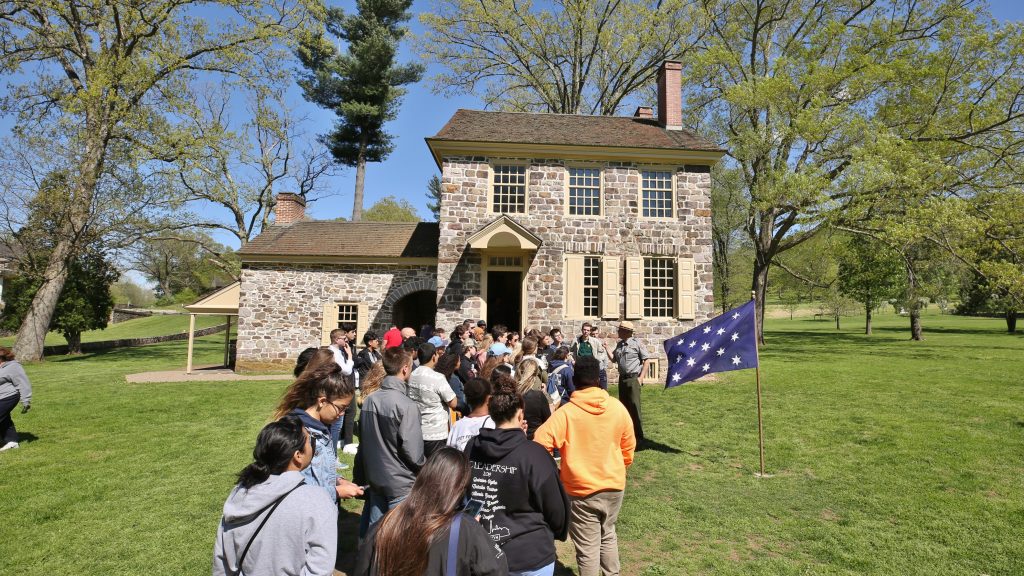 Students explore Valley Forge campus historic house