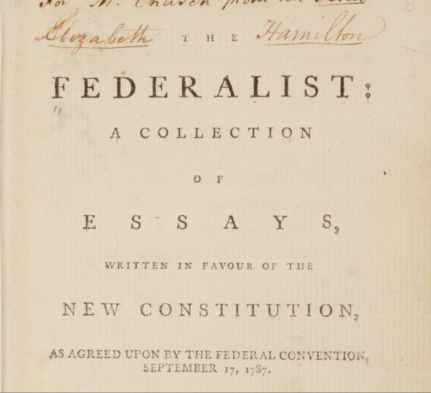 National Civics Day Celebrates The Federalist Papers